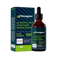 Natural Liquid Chlorophyll Drops by Googeer, Pure Chlorophyll Liquid Drop 2fl.