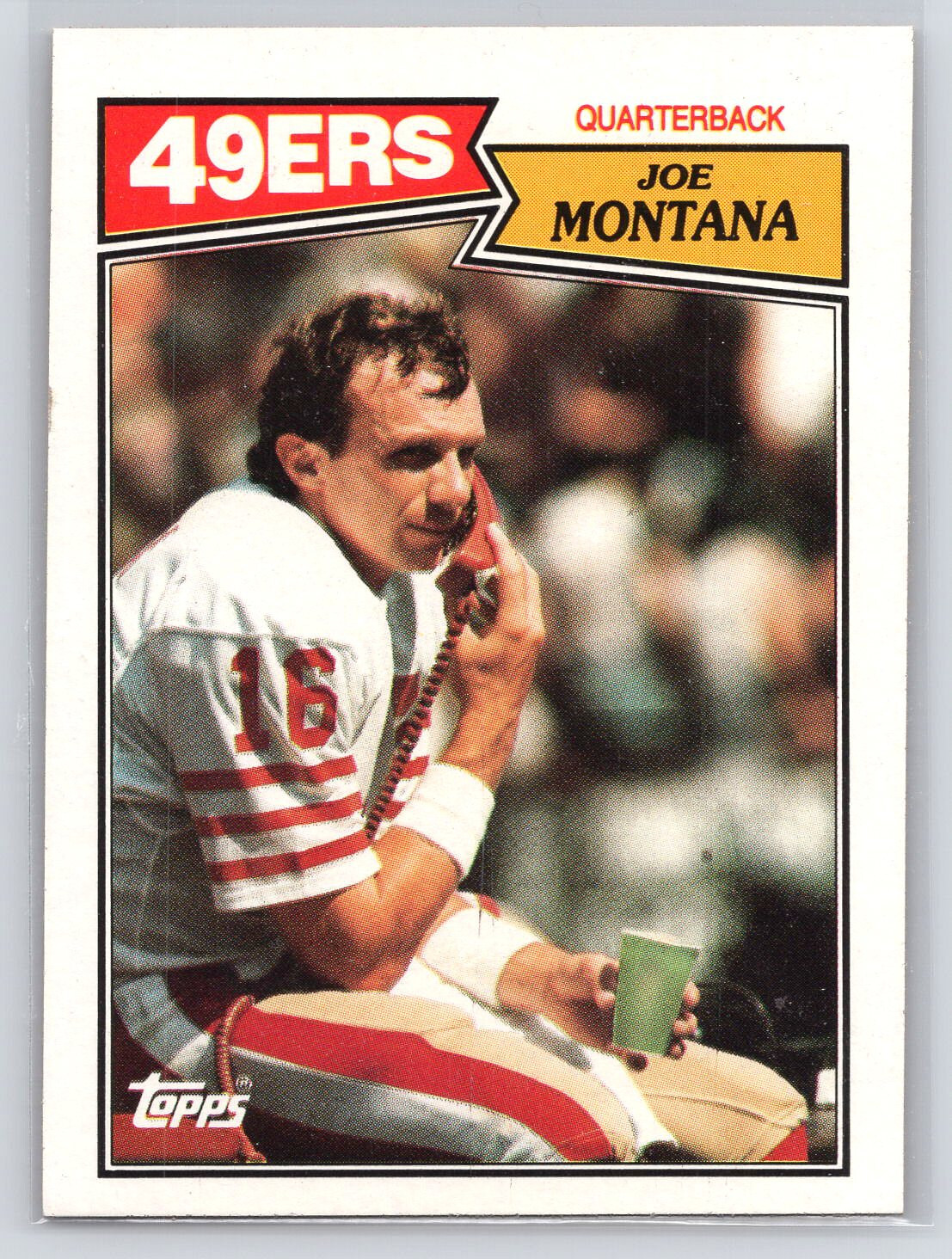 1987 Topps #112 Joe Montana - 49ers - HOF