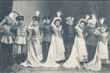 HUNGRÍA Circo Liliputianos Grupo Años 1910 PC