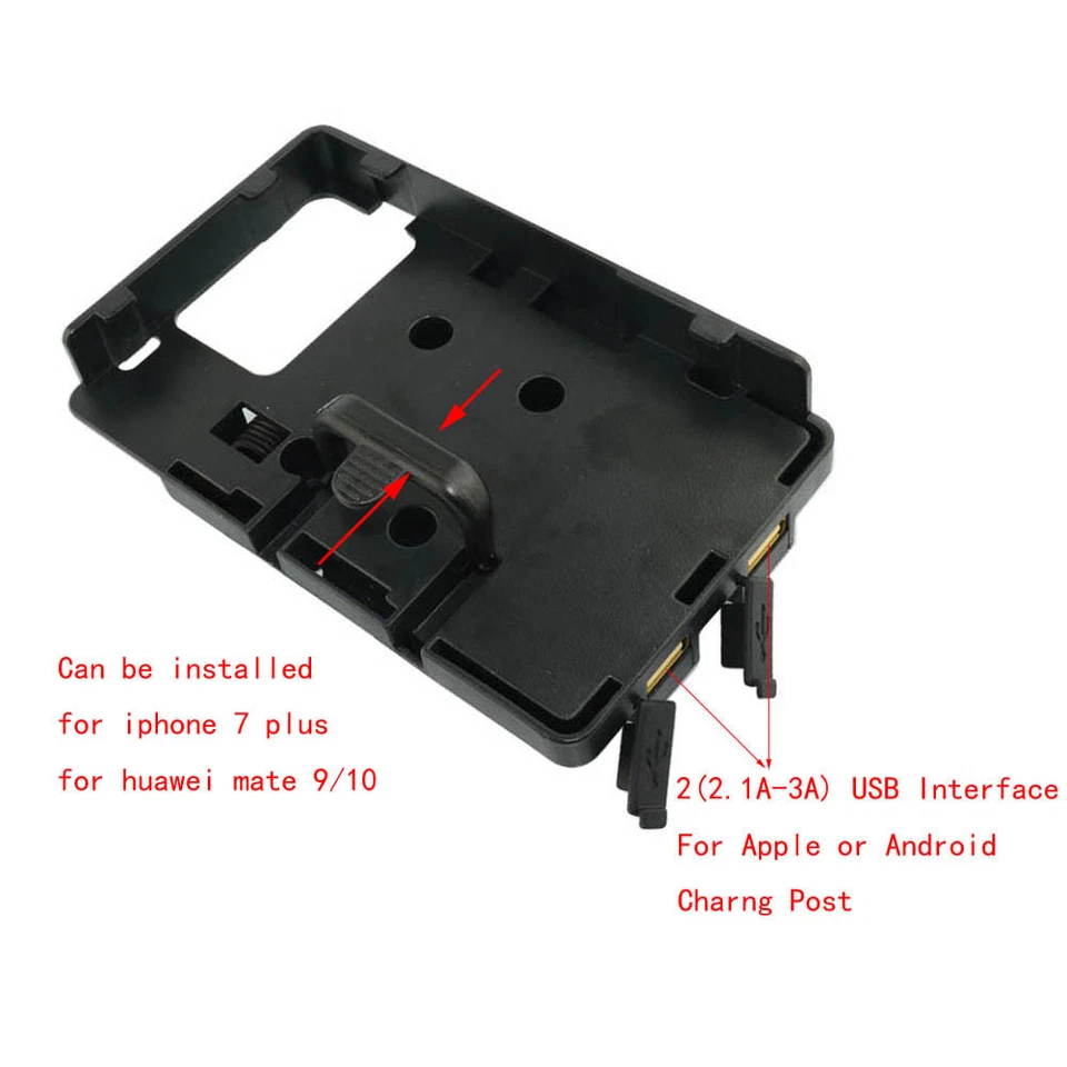 Cargador USB de montaje con soporte de navegación GPS para teléfono para BMW R1200GS LC ADV S1000XR Foto 3 de 4