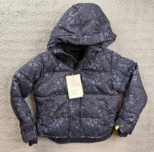 All in Motion Girls Youth Medium 8 Floral Printed Hooded Puffer Jacket Fleece