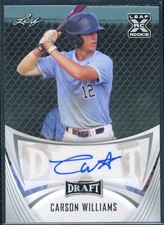 2021 leaf draft autograph - Carson Williams