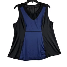 Ruby Ribbon Mesh Tank Women's XL Activewear Nylon Spandex Discontinued Brand