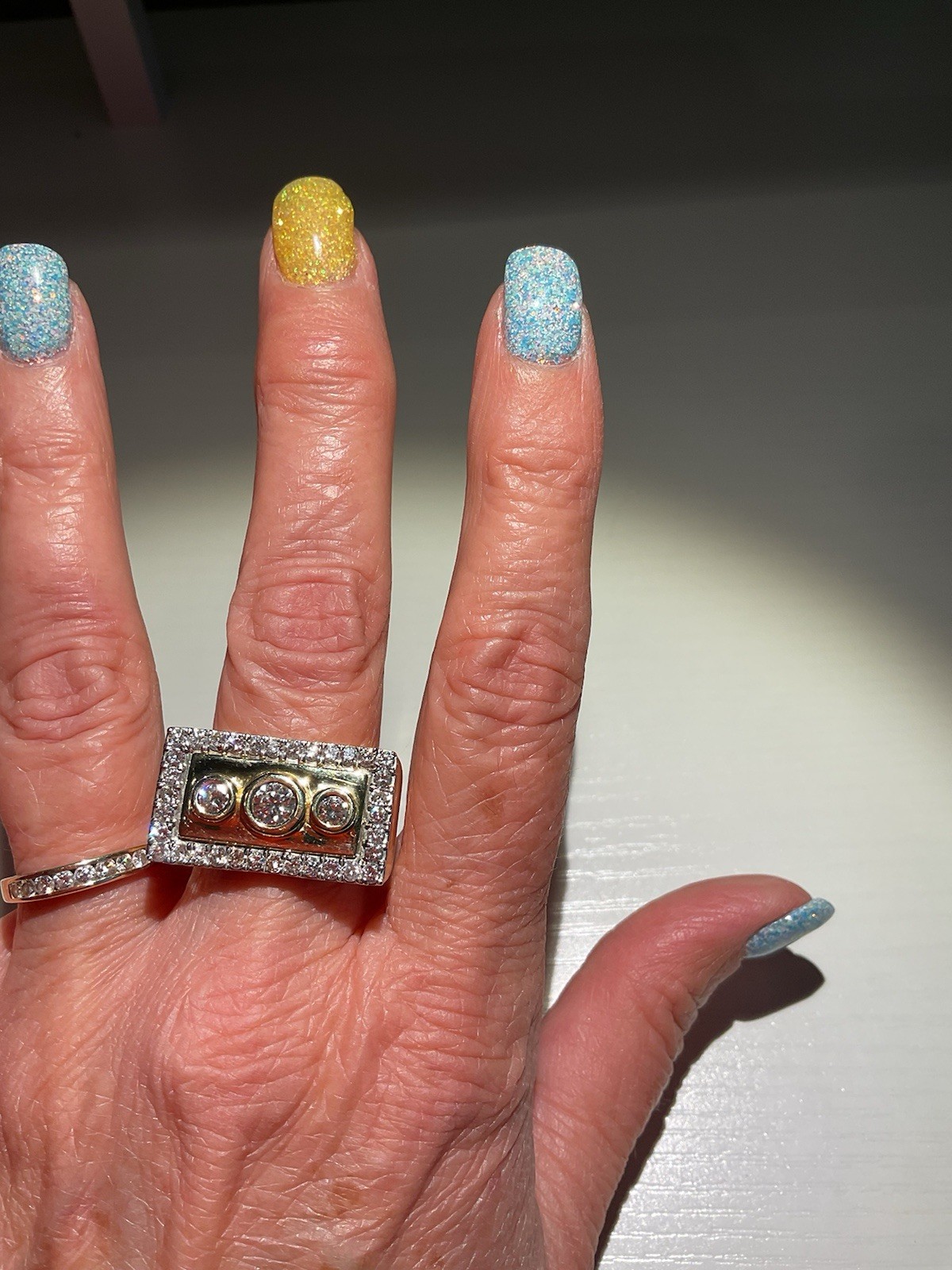 Men’s Custom Multi Diamond Ring - image 4