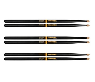PROMARK 3Pack Rebound Balance ActiveGrip Acorn Tip Drum Sticks 5B Wood