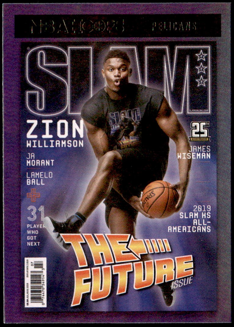 2020-21 Hoops #17 Zion Williamson Slam Holo E1