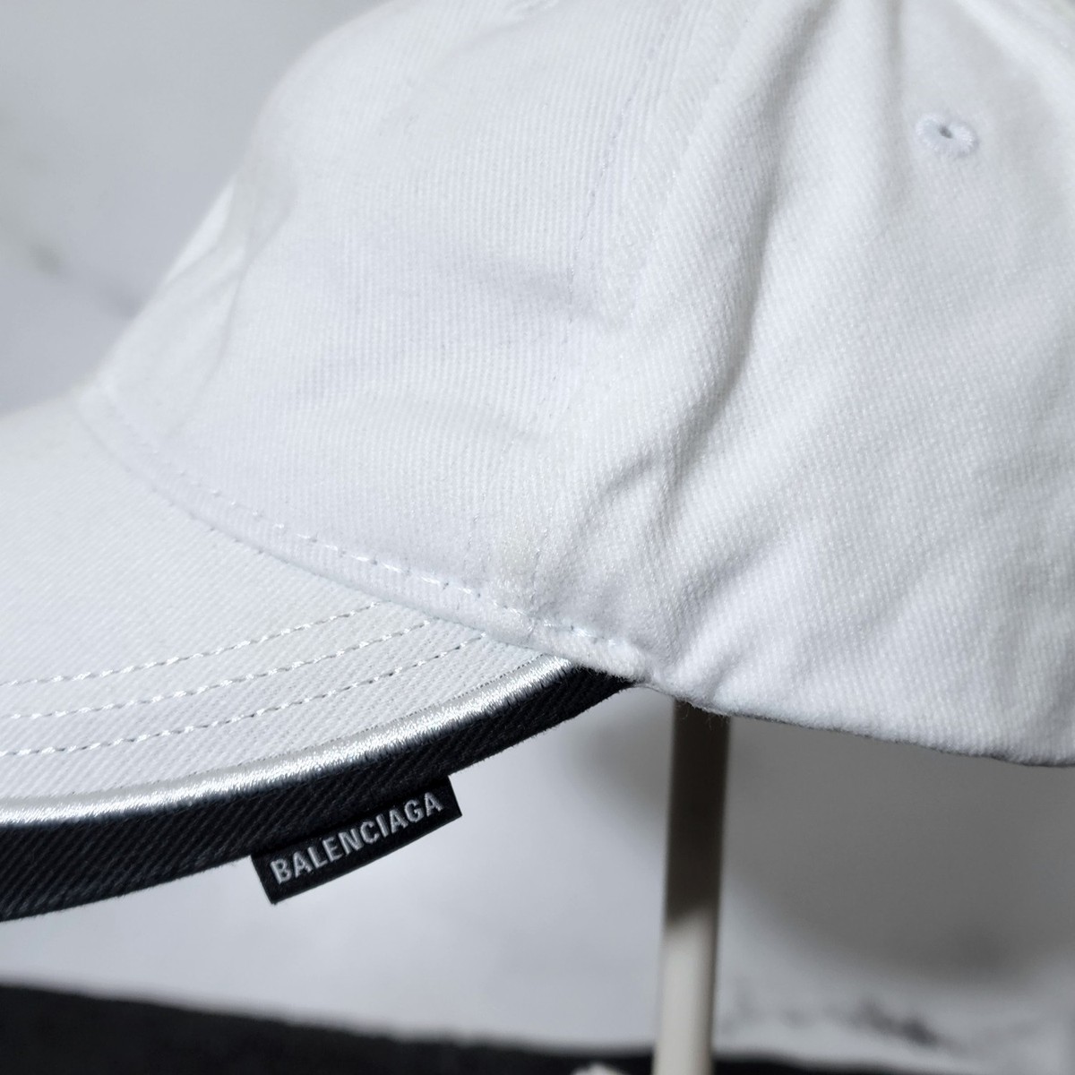 BALENCIAGA キャップ BBロゴ ホワイト 白 Balenciaga BB Logo Baseball Cap White Size L | eBay