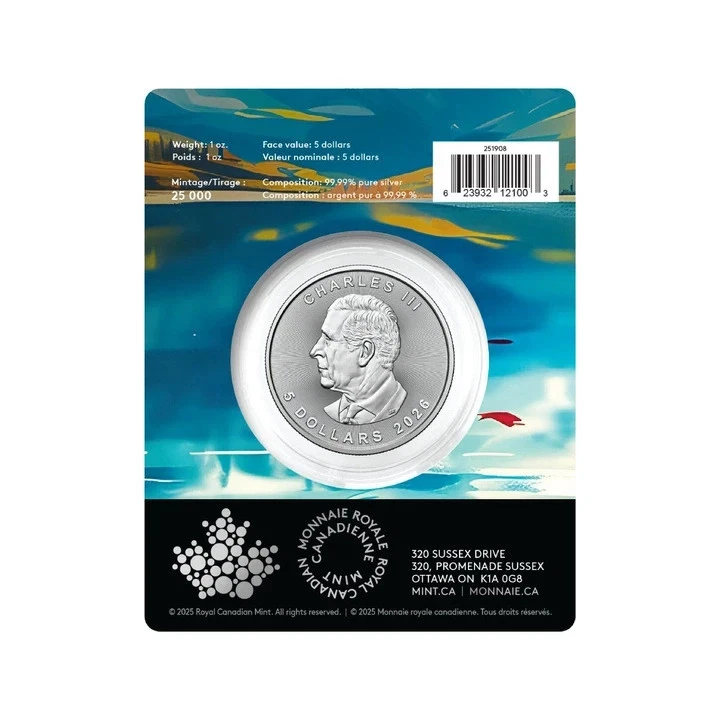 Kanada 5 $ 2026 Treasured Maple Leaf Privy Celebration 1 Oz Silber BU im Blister - Bild 4 von 4