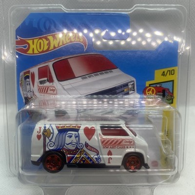 Hot Wheels Art Cars Custom  77 Dodge Van Jack Of Hearts Treasure Hunt 4/10