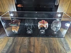 LEGO Star Wars 4 Helmet Collection W/ Display Case 75351, 75304, 75327 & 75328