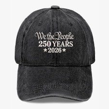 We The People 250 Years 2026 Hat Patriotic USA Anniversary Baseball Cap Unisex