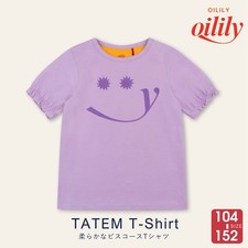 YS26GJE208 Kids Smiley Short-Sleeve T-Shirt Lavender 104-152cm