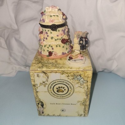 Boyds Forever Love Wedding Cake Uncle Bean's Treasure Trinket Box Please Read!!!