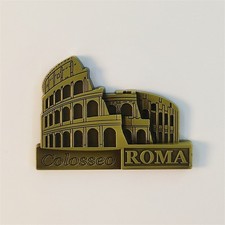 Italy Roman Colosseum Collectible Tourist Souvenir 3D Metal Fridge Magnet Craft