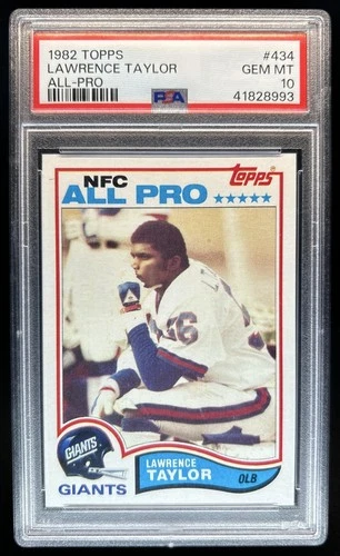 1982 Topps Lawrence Taylor Rookie RC #434 Giants PSA 10 GEM MINT