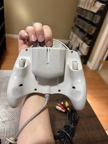 Sega Dreamcast System W/ Hookups & 1 Mad Catz Controller Tested / Works 