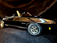 GMP 1970 Black Pontiac GTO 1:24 Scale Inv. #1282