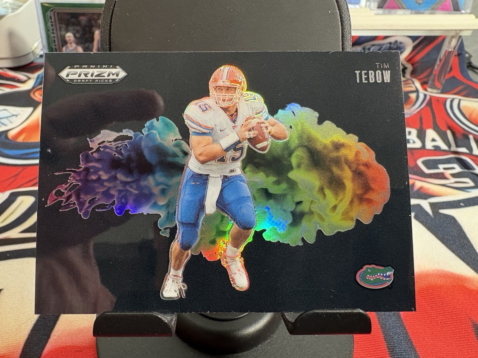 2025 Panini Draft Picks Tim Tebow Black Prizm Colorblast SSP 🔥🔥🔥🔥🔥