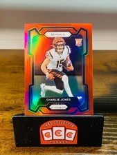 2023 Panini Prizm Rookies Red Prizm Charlie Jones #317 RC Bengals JS