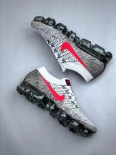 VaporMax Flyknit 1 Grey Red Men  s Size US 7-12 NEW