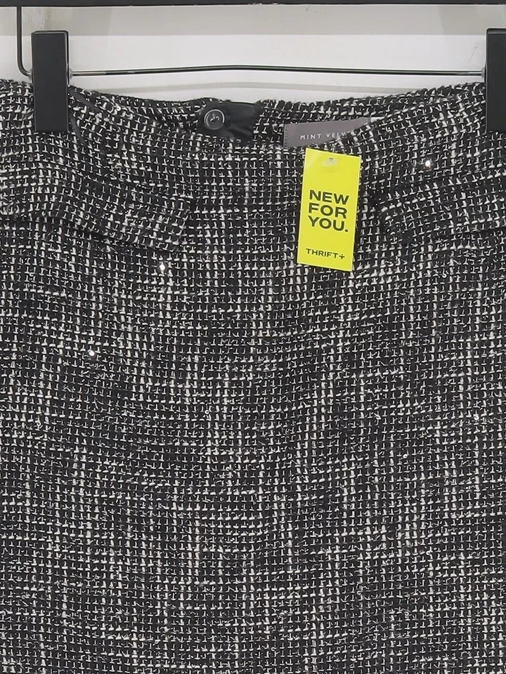 Mint Velvet Women's Mini Skirt UK 10 Black Cotton - Image 3 of 4