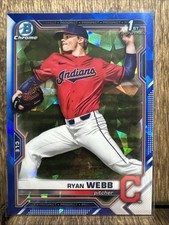 2021 Bowman Draft Chrome Sapphire Ryan Webb #BDC-57 1st Bowman Guardians