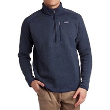 Patagonia Men's size S Better Sweater 1/4 Zip Fleece Pullover - Navy Blue