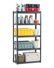 Heavy Duty Garage Shelving 5 Tier Adjustable Metal Rack 36x18x72" 2000 LBS
