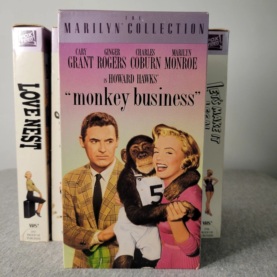 Marilyn Monroe VHS Collection LOT 1992 Fox Video - Image 4 of 4