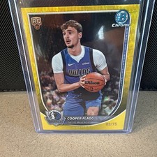 2025-26 Topps Bowman Basketball- Cooper Flagg Gold Wave Refractor 2/75 (RC) SP