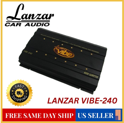 カーオーディオ Lanzar VIBE 261 2ch MAX2400W LANZAR VIBE 240 MOSFET 2-Channel 600W Car Power Amplifier Easy