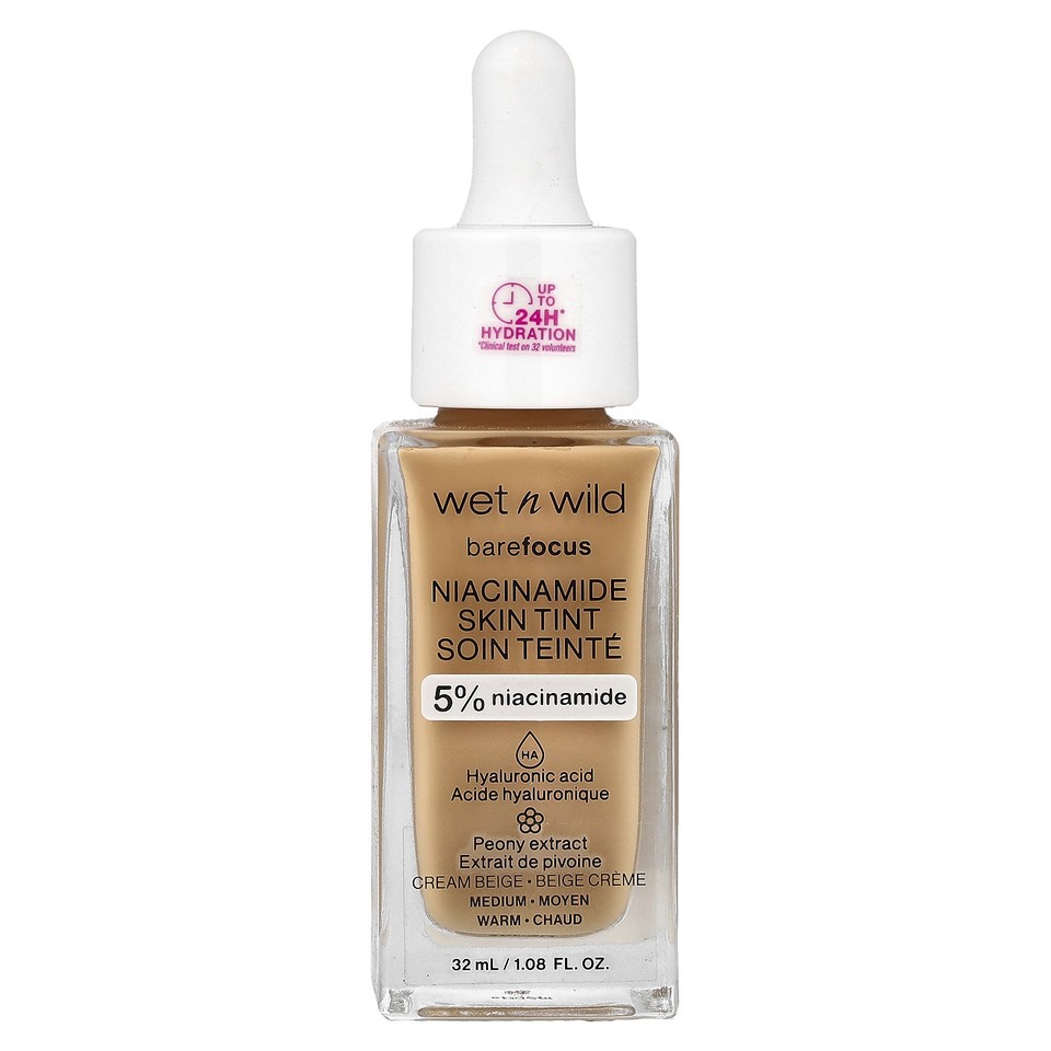 Barefocus, Niacinamide Skin Tint, 1116319 Cream Beige, 1.08 fl oz (32 ml)
