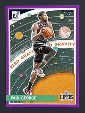 2023-24 Donruss #8 Paul George Zero Gravity Purple Press Proof