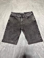Abercrombie Kids 15/16 Black Denim Jean Bermuda Shorts