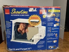 NEW Rotisserie BBQ Oven Ronco Showtime CounterTop Model 3000 Dual Heat Tray NIB