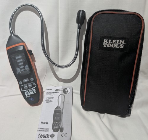 Klein Tools ET120 Combustible Gas Leak Detector with Case and Manual