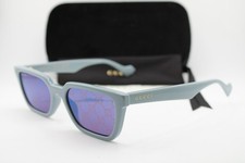 NEW GUCCI GG 1539S 003 LIGHT BLUE GOLD AUTHENTIC SUNGLASSES 55-19