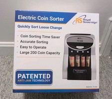Royal Sovereign USD Coin Sorter Anti-Jam Technology w/ Coin Wrappers FS-500 NEW!