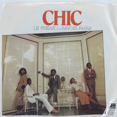 CHIC Le Freak / Savoir Faire ATLANTIC 3519 VG+ 45 RPM 1978 Disco 7'' Funk Jukebox