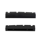 Metallor Graphite Bass Guitar Nut  Slotted Nut 2Pcs 43 x 9 x 6mm 4 String