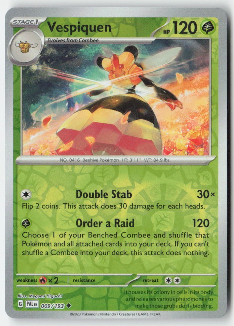 Vespiquen 009/193 Uncommon MP Reverse Holo - Paldea Evolved