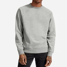 Everlane The Unisex French Terry Crew Heathered Grey XS Men's sizing 