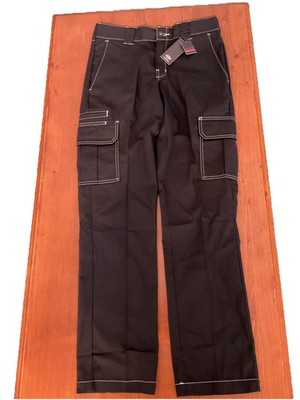 НТС Dickies Pants キムタク ブラックストーン W32 Dickies Men's Slim Fit Black Flex Cargo Skateboarding Pants Size