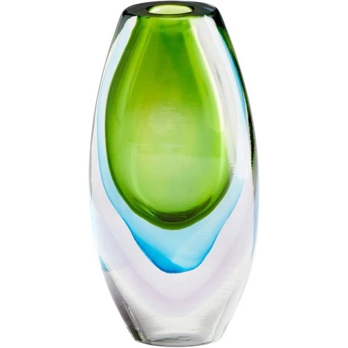 Cyan lighting - Canica - small Vase - 5 Inches Wide by 10 Inches High - Picture 1 of 3