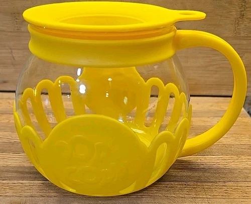 Ecolution Patented Micro-Pop Microwave Popcorn Popper  Yellow 