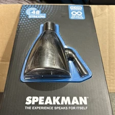 Black Speakman 3-Spray Patterns w/ 2.0 GPM 2.75 in. Wall Mount Fixed Showerhead