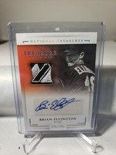 2016 PANINI NATIONAL TREASURES MATERIALS MAJESTIC PATCH AUTO SSP BRIAN ELLINGTON