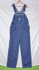 New Liberty Men  s Blue Denim Workwear Overalls Tag Size 36 x 32
