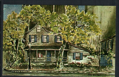 SAVANNAH, GA * PIRATES HOUSE ~ ARTIST TOM WATERS RENDERING * UNPOSTED CHROME
