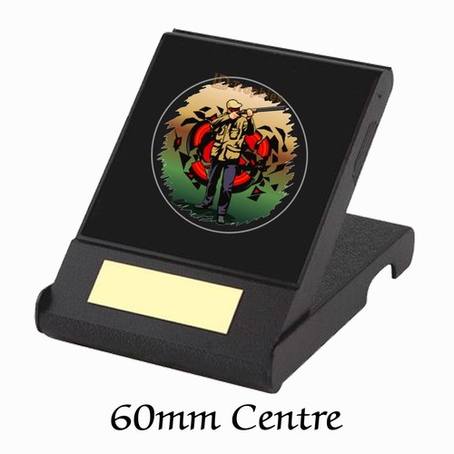 Clay Pigeon Shooting Centre in Presentation Box, Free Engraving Shooting Trophy - Picture 3 of 4